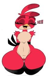 angry_birds angry_birds_friends avian bird pussy rovio ruby_(angry_birds) sega smiling smiling_at_viewer tagme thelordjoshua1 thighs vagina