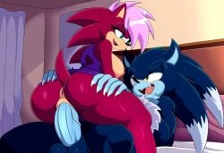 ai_generated ass blue_body breasts incest incest_(lore) magenta_fur male/female novelai pink_hair sex sonia_the_hedgehog sonic_(series) sonic_the_hedgehog sonic_the_hedgehog_(series) sonic_underground sonic_x_sonia straight veiny_penis