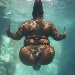 african_female ai_generated bbw big_ass curvy curvy_female darkinea_realm ebony fat fat_ass female huge_ass