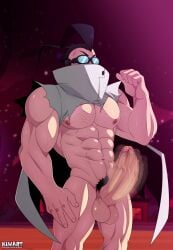 abs balls bara biceps big_balls big_penis daddy dilf erection invader_zim kiwart male male_nipples male_only male_pubic_hair manly mature_male muscular_male nickelodeon nipples nude pecs penis professor_membrane