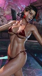 3d ass azucena_milagros_ortiz_castillo bandai_namco beach big_ass big_breasts breasts brown_eyes brown_hair curvy curvy_female curvy_figure dark-skinned_female dark_skin dolphin_shorts earrings erect_nipples hair_ornament huge_breasts latina medium_hair mod namco night_club peruvian peruvian_female pose seductive sex shaved_crotch standing sweat tanned tekken tekken_8 thick_thighs video_game_character voluptuous voluptuous_female wide_hips