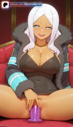 1girls 2026 ai_generated artist_name big_breasts big_chest breasts bust busty chest cleavage clitoral_hood coat dark-skinned_female dark_skin dildo electroworld enen_no_shouboutai exposed_pussy feather_boa female fire_force fur fur-trimmed_cape fur-trimmed_coat fur-trimmed_dress fur-trimmed_gloves fur-trimmed_hood fur-trimmed_jacket fur-trimmed_kimono fur-trimmed_legwear fur-trimmed_sleeves fur_cape fur_coat fur_collar fur_scarf fur_trim hi_res high_quality high_resolution highres jacket jewelry juicy_pussy large_breasts legs_apart legs_spread long_hair masturbation nail_polish object_insertion open_coat open_legs parka patreon patreon_username princess_hibana pussy sex_toy sitting solo splayed_legs spread_legs stable_diffusion tight_pussy vagina vaginal_object_insertion vaginal_penetration vibrator watermark winter_coat
