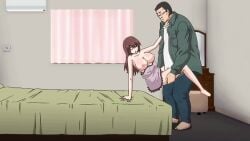 16:9 1boy 1girls 2017 2d animated areola areolae arm_support barefoot bed bed_sheet bedroom bedroom_sex big_breasts black_hair bouncing_breasts breasts brown_hair busty busty_female cheating_wife closed_eyes clothed clothed_male clothed_sex clothes_pull clothing curtains dresser exposed_breasts fat_male feet female from_side full_body glasses grabbing_another's_leg green_sweater held_up hentai hentai_series highres indoors inseki jitaku_keibiin large_breasts lifted_by_another lifting_person light-skinned_female light_skin long_hair male mature_female mature_male milf mirror missionary_position nightgown nipples open_mouth pants sex short_hair shouko_katsuragi side_view size_difference standing standing_missionary standing_sex stepmother_and_stepson suzuki_mirano sweater topless vaginal_penetration voluptuous voluptuous_female