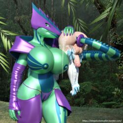 2girls 3d animal_humanoid balls bimbo clothing cyber_dragon dickgirl dragon female footwear futanari hand_on_ass high_heel_boots high_heels humanoid idsaybucketsofart intersex kissing lagomorph mammal penis rabbit_humanoid scalie shoes size_difference sponty testicles vera-01
