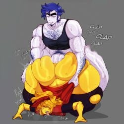 2boys ame_momos anal_juice anal_sex ass_bigger_than_head big_ass blue_hair breedable_hips buff buff_male chubby chubby_male clothed_sex edit edited edited_art elliot_(forsaken) elliot_(work_at_a_pizza_place) english_text femboy femboy_penetrated forsaken_(roblox) gay gay_anal gay_sex gigantic_ass grabbing_from_behind gray_background guest_1337_(forsaken) hairy_male huge_ass huge_cock male_on_femboy male_penetrating_male massive_ass mesmerizing_ass muscular muscular_male onomatopoeia pounding_ass roblox roblox_game robloxian sex_from_behind text white_skin yaoi yellow_hair yellow_skin