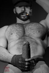 3d armpit_hair armpits bara bdsm_gear bdsm_harness bear_(body_type) beard biceps black_gloves black_hat blue_eyes call_of_duty captain_price cigar circumcised cock_ring crotch_harness daddy dilf down_angle erection fingerless_gloves forearms gay gloves greyscale hairy_abs hairy_chest hairy_forearms hairy_male hairy_thighs harness harness_only harness_ring harness_strap hat holding_penis john_price kinky large_pecs large_pectorals large_penis leather leather_belt leather_bottomwear leather_gear leather_harness leather_hat leather_headgear leather_headwear leather_straps looking looking_at_viewer looking_downward military_cap military_hat monochrome muscular muscular_male naked nipples pecs penis penis_harness penis_vein penis_veins ring_harness smoking_cigar solo tactical_gloves thick_thighs x3no9 yaoi
