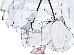 absurd_res after_transformation anthro anthro_on_feral belly_riding bodily_fluids bound bubble clothing collar cum dragon dripping duo faceless_character feral feral_penetrating fur furred_dragon furred_scalie genital_fluids goo_creature hi_res horn impregnation impregnation_count latex latex_clothing latex_skinsuit male male/male mythological_creature mythological_scalie mythology penetration scalie skinsuit slime stomach_bulge takanuri tight_clothing undercarriage zoophilia