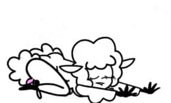 1girls all_fours animated asdfmovie ass_up beep_beep_i'm_a_sheep dildo edit eyelashes leggy_lamb masturbation minus8 nude open_mouth partially_colored pussy_juice riding sex_toy sheep solo top_down_bottom_up wet white_fur