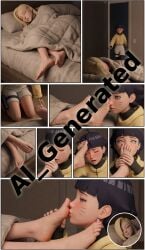 2girls 3d ahe_gao ahegao_face ai-created ai_art ai_assisted ai_generated boruto:_naruto_next_generations comic comic_page dialogue dontcomepls feet_on_chest feet_on_face female/female female_only femdom femsub foot_fetish foot_focus foot_play foot_worship ino_yamanaka naruto_shippuden sleeping uzumaki_himawari yuri
