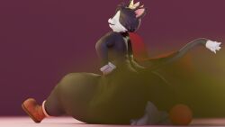 2boys 3d anthro ass big_ass big_booty big_butt blender blender_(software) boots booty cait_sith_(ff7) cape cat_ears cat_tail crown dominant dominant_male domination facesitting fart fart_fetish fart_torture farting farting_in_face farting_on_another farting_on_face farts feline final_fantasy final_fantasy_vii furry gay gay_male gloves male male/male male_only moogle questionable_consent simple_background sitting sitting_on_another sitting_on_face sitting_on_person yupion