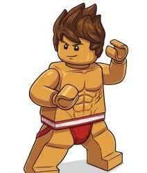 ai_generated gay jockstrap jockstrap_only kai_(ninjago) lego lego_ninjago male male_only ninjago underwear