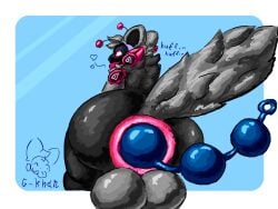 2026 4:3 anal anal_beads anal_beads_in_ass anal_masturbation anal_sex anatoly_genghis_khan antennae_(anatomy) anthro anus artist_name ass backsack balls big_anus big_balls big_butt black_body black_fur colored digital_drawing_(artwork) digital_media_(artwork) fur g-khan genitals glistening glistening_anus grey_body grey_fur grey_tail huge_anal_beads huge_anus huge_balls huge_butt hyper hyper_anus hyper_butt large_insertion looking_back machine male male_penetrating masturbation nude object_in_ass penetration protogen puffy_anus sex_toy sex_toy_in_ass sex_toy_insertion shaded simple_background smile stretched_anus tail text tongue tongue_out