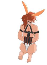 bondage bondage bound echo_(artist) female invalid_tag lagomorph mammal orangy_(character) rabbit