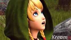 3d animated blonde_hair blue_eyes boots clothing dark-skinned_male elf erection female footwear gloves handwear hyrule_warriors interracial kreamu linkle long_hair no_sound open_mouth penis pointy_ears shy surprised tagme the_legend_of_zelda video