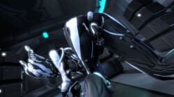 2017 3d all_fours anal ass bent_over bodysuit dildo female looking_at_viewer masturbation solo valkyr_(warframe) warframe white-crow