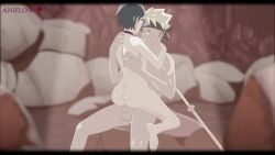 aniflow animated boruto:_two_blue_vortex cowgirl_position cum cum_in_pussy cum_inside female_on_top female_penetrated kissing male/female naruto naruto_(series) sarada_uchiha sitting tagme teenager teenager_on_teenager uzumaki_boruto vaginal_penetration video