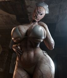 1girls 3d 3d_(artwork) abandoned_building big_breasts bikini bubble_head_nurse creepy curvaceous curvy curvy_female curvy_figure female from_below horror huge_breasts imminent_sex indoors inside large_breasts looking_at_viewer nightmare_fuel nightmare_waifu nurse_(silent_hill) pale-skinned_female pale_skin pov pov_eye_contact scary seductive silent_hill silent_hill_2 solo solo_female temptation tempting thick_thighs this_is_how_the_nightmare_waifu_tag_should_be_used vein veins veiny veiny_arms veiny_breasts vexonair viewed_from_below voluptuous voluptuous_female