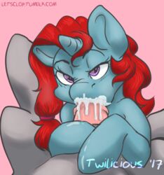 cum equine fan_character fellatio feral horn horse mammal my_little_pony oral penis pony rose_thorn_(twilicious) sex twilicious unicorn