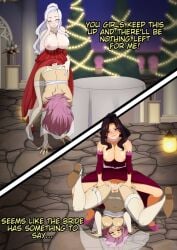 brown_hair cana_alberona fairy_tail futa_on_female futanari mirajane_strauss natsu_dragneel pink_hair rule_63 white_hair