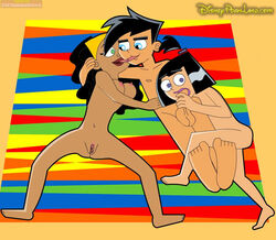 cartoonworkxxx danny_fenton danny_phantom dark-skinned_female dark_skin disneypornland.com female interracial male nickelodeon sam_manson threesome valerie_gray