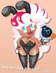 bomb bomby bomby_(bfdi) bunnysuit cookie_run cookie_run_kingdom female parfait_cookie rotoko