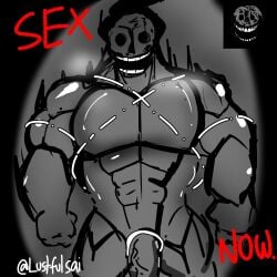 1boy bara doors_(roblox) entity gay lustfulsai male muscular muscular_male penis reference_image roblox roblox_game rush_(doors) solo tagme veiny_penis