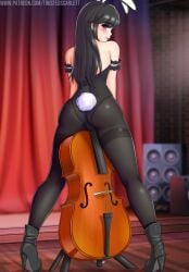 1girls ass bunny_ears bunnysuit cello equestria_girls female friendship_is_magic high_heel_boots high_heels musical_instrument my_little_pony octavia_melody octavia_melody_(eg) octavia_melody_(mlp) solo thighs twistedscarlett60