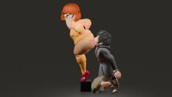 1boy1girl 3d absurd_res anal anilingus ass_licking ass_worship asshole big_ass big_breasts big_hero_6 blender feet femdom high_heels hiro_hamada jaja3d lewd marvel pleasure_face rimming scooby-doo straight velma_dinkley