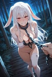 1girls ai_generated albino anthro bunny_ears bunny_girl bunnygirl civitai female female_focus gate_-_jieitai_ka_no_chi_nite_kaku_tatakaeri kenjo red_eyes tagme tyuule white_fur white_hair