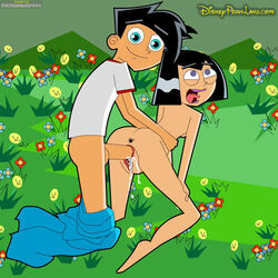 anal ass black_hair blue_eyes canon_couple cartoonworkxxx creampie cum cum_in_pussy cum_inside danny_fenton danny_phantom disneypornland.com doggy_style female flowers from_behind grass legs lipstick male nickelodeon nude open_mouth outside pants pants_down penis purple_eyes pussy sam_manson sex shirt short_hair smile tongue vaginal_penetration