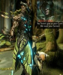 alien amonsrule captura cum cum_on_face cumshot facial penis photoshop tenno text warframe