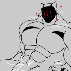 bara cat cum_on_body furry furry_cat gay hearts_around_head lustfulsai masked_male