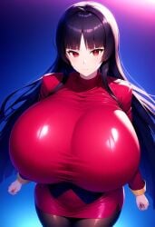 ai_generated alternate_body_type alternate_breast_size big_breasts black_hair breasts clothed game_freak gigantic_breasts huge_breasts large_breasts long_hair minmin nintendo pokemon pokemon_(franchise) sabrina_(pokemon)