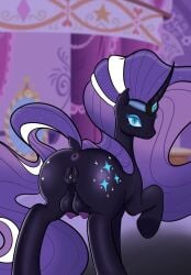 animal_genitalia animal_pussy anthro anus ass big_breasts big_butt breasts breasts equestrian equine hasbro mlp_g4 my_little_pony my_little_pony my_little_pony_friendship_is_magic nightmare_rarity nightmare_rarity_(idw) pony pussy rarity_(mlp)