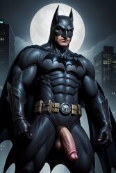 ai_generated batman batman_(series) big_balls big_penis dc_comics muscle nude rd_(artist) solo solo_male super_hero