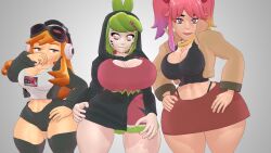 3d 3girls female female_only human_meggy kapp99 meggy_spletzer melony_(smg4) mikumikudance saiko_bichitaru_(smg4)