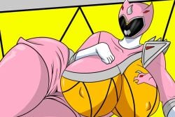 cyntor huge_breasts pink_ranger power_rangers power_rangers_dino_charge shelby_watkins super_sentai tagme zyuden_sentai_kyoryuger