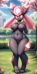 ai_generated anthro breasts diamond diancie furry gobabsnow golem mineral_fauna mineral_humanoid pokemon pokemon_(species) pussy_juice rock_creature rock_humanoid stone_body stone_skin