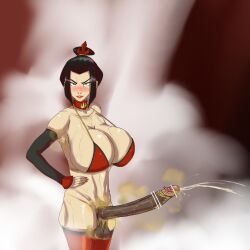 1futa avatar_legends avatar_the_last_airbender azula balls bar_censor big_balls big_breasts big_penis breasts censored clothed clothing cum_shot dark_penis dickgirl ejaculating_cum ejaculation erect_penis erection fire_nation futa_only futanari huge_balls huge_breasts huge_cock human intersex large_balls large_breasts large_penis light-skinned_futanari light_skin long_penis mostly_nude nickelodeon nude_futanari penis qoq_(pixiv) qoqnballs scrotum smegma solo solo_futa standing testicles veiny_penis