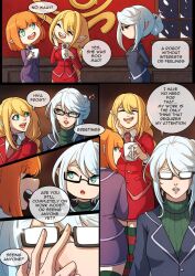 christmas comic english_text female frost_(kinkymation) holly_(kinkymation) kinkymation original original_character text