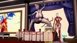 3d alien alien_girl alien_humanoid alternate_breast_size breasts display galactic_art large_breasts nipples pose thick_thighs ultraman_(franchise) ultrawoman