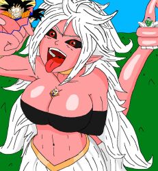 1girls 2018 3boys 3boys1girl about_to_eat android android_21 android_21_(evil) between_breasts black_eyes black_hair black_sclera blue_skin captured captured_hero clothed clothed_female clothes clothing curvaceous_body curvaceous_female curvaceous_figure curvaceous_hips curvy curvy_body curvy_female curvy_figure curvy_hips digital_drawing_(artwork) digital_media_(artwork) dragon_ball dragon_ball_fighterz dragon_ball_super dragon_ball_z female giant_breasts giantess grass green_grass green_skin huge_breasts human krillin kuririn long_hair long_white_hair majin majin_android_21 male namek namekian piccolo pink_body pink_skin red_eyes red_eyes_female round_breasts skyfall1999 tail tongue vore white_hair white_hair_female