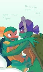 anal anal_sex anthro balls blush donatello_(rise_of_the_tmnt) donatello_(tmnt) duo genitals hi_res humanoid_genitalia humanoid_penis incest male male/male michelangelo_(rise_of_the_tmnt) michelangelo_(tmnt) penetration penis reptile rise_of_the_teenage_mutant_ninja_turtles scalie teenage_mutant_ninja_turtles threek turtle