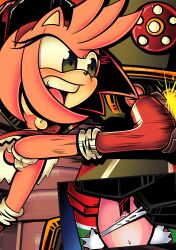 amy_rose breasts female furry pix-n-tix pussy robot sega sonic_(series) torn_clothes zero_(sonic)