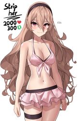 1girls absurdres alternate_costume artist_name bikini blush breasts cleavage collarbone corrin_(female)_(fire_emblem) corrin_(female)_(summer)_(fire_emblem) corrin_(fire_emblem) corrin_(fire_emblem)_(female) corrin_(summer)_(fire_emblem)_(female) cowboy_shot female female_only fire_emblem fire_emblem_fates fire_emblem_heroes flower grey_hair hair_ornament hairband highres long_hair looking_at_viewer medium_breasts navel nintendo official_alternate_costume pointy_ears red_eyes smile solo swimsuit thigh_strap thighs white_bikini white_swimsuit x_xith_x