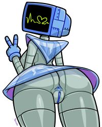 2d anus big_ass big_breasts cameltoe computer female humanoid karen_plankton large_ass large_breasts nickelodeon puffy_pussy robot robot_girl robot_humanoid screen_face spongebob_squarepants thick_thighs tv tv_head wide_hips yenvudu