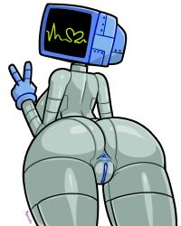 2d anus big_ass big_breasts cameltoe computer female humanoid karen_plankton large_ass large_breasts nickelodeon puffy_pussy robot robot_girl robot_humanoid screen_face spongebob_squarepants thick_thighs tv tv_head wide_hips yenvudu