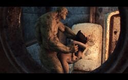 1boy 1girls 3d animated fallout fallout_4 female human interspecies male netorare no_sound nude piper_wright sex straight strong_(fallout) super_mutant video