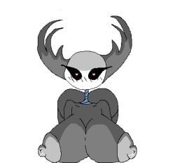 blush hollow_knight horns lactation large_ass large_breasts love_heart_shaped_pupils mantis_lord