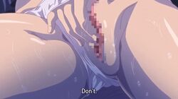 animated censored fingering forced incest kana_(koakuma_kanojo) koakuma_kanojo mai_(koakuma_kanojo) mosaic_censoring panties panties_aside pussy sisters